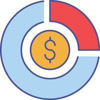 Dollar Analytics Isolated Vector icon which can easily modify or edit