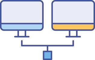 icono de vector aislado de conexión lcd que puede modificar o editar fácilmente