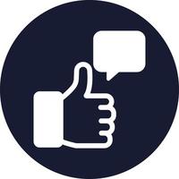 Feedback Isolated Vector icon which can easily modify or edit