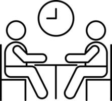 meeting time Isolated Vector icon which can easily modify or edit