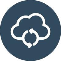 Cloud sync Isolated Vector icon which can easily modify or edit