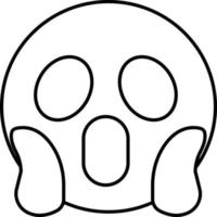 Surprised emoji Vector icon that can easily modify or edit