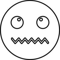 Disgusted emoji Vector icon that can easily modify or edit