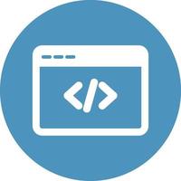 Programming browser Isolated Vector icon which can easily modify or edit