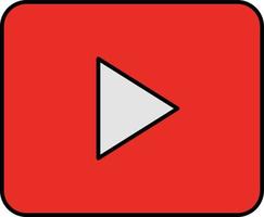 video player Isolated Vector icon which can easily modify or edit