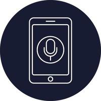 Mobile Audio Isolated Vector icon which can easily modify or edit