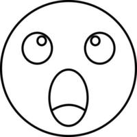 Surprised Emoji Vector icon that can easily modify or edit