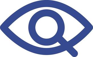 Eye search Isolated Vector icon which can easily modify or edit
