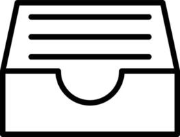 File drawer Isolated Vector icon which can easily modify or edit