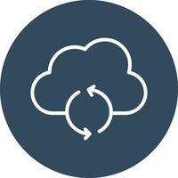 Cloud sync Isolated Vector icon which can easily modify or edit