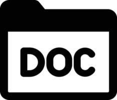 Doc folder Isolated Vector icon which can easily modify or edit