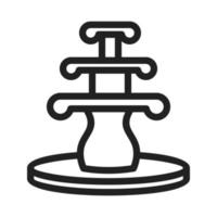 Fountain Line Icon vector