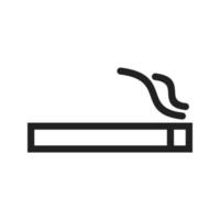 Cigarette SIgn Line Icon vector