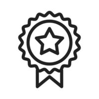 icono de línea de premio vector