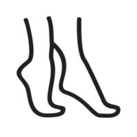 Tip Toe Line Icon vector