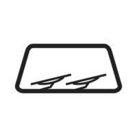 Windshield Line Icon vector