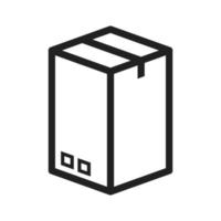 Package II Line Icon vector