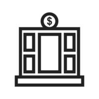 Financial Office Line Icon vector