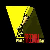 Press freedom day vector illustration