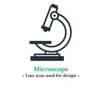 Vector microscope icon isolated on a white background, vector illustration microscope symbol for web and mobile applications.