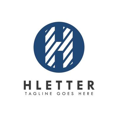 Alphabet h letter logo and icon design