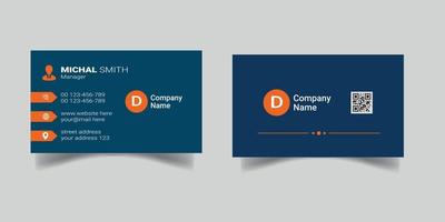 Corporate Business Card Design Template vector