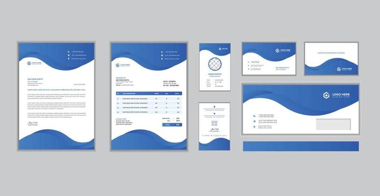 Brand Identity Design and stationery design Template