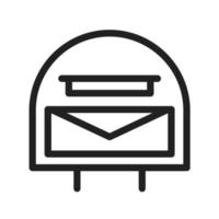 Letterbox Line Icon vector