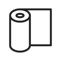 Rolled Mat Line Icon vector