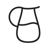 Jug with Cork Line Icon vector