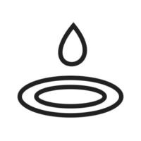 Water Droplet Line Icon vector