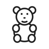 Bear Line Icon vector