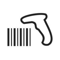 Bar Code Reader Line Icon vector