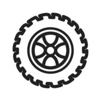 Tyre III Line Icon vector