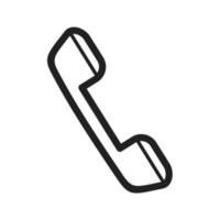 Call Line Icon vector