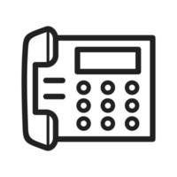 Telephone Set Line Icon vector