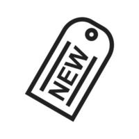 New Tag Line Icon vector