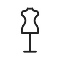 Mannequin Line Icon vector