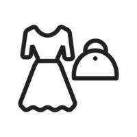 Ladies Shopping Line Icon vector