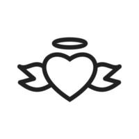 Angelic Line Icon vector