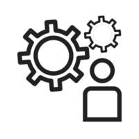 User Settings Line Icon vector