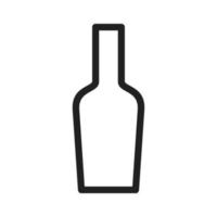 icono de línea de botella de vino vector