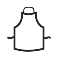 Apron Line Icon vector