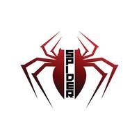 vector de logotipo de araña, diseño animal haciendo un nido y personaje de dibujos animados de película