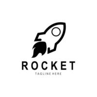 Rocket Logo Design, space exploration vehicle vector