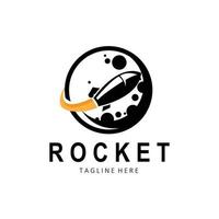 Rocket Logo Design, space exploration vehicle vector