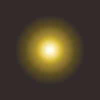 vector lens flare yellow on a dark background