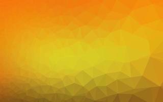 Light Orange vector shining triangular pattern.