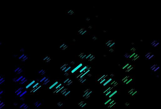 Dark Multicolor, Rainbow vector template with repeated sticks.