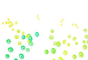 Light Green, Yellow vector texture with disks.